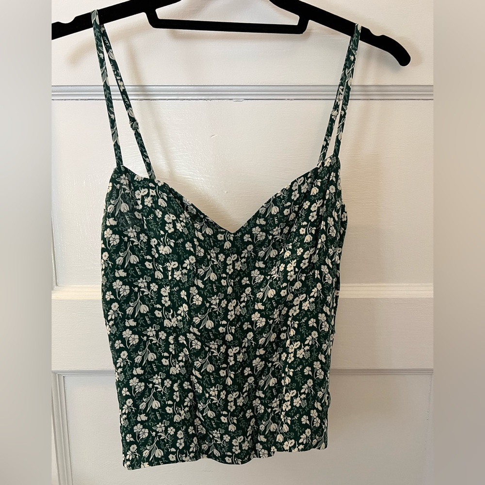Cute Reformation green floral tank